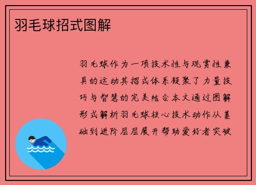 羽毛球招式图解